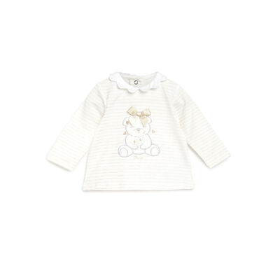 Girls Light Natural Printed Long Sleeve T-Shirt